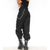 S-2XL Plus Size Pants Women Casual High Waist Cargo Pants Women Loose