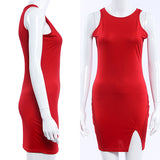 Women Fashion Summer Bodycon Sleeveless Evening Sexy Party Cocktail Mini Dress