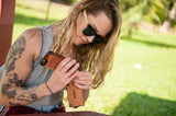Slim Wooden Power Bank (Black)