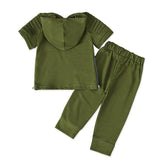 1 5Yrs Autumn Children Boys Hooded Denim Clothes Outfits Toddler Boys
