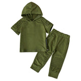 1 5Yrs Autumn Children Boys Hooded Denim Clothes Outfits Toddler Boys
