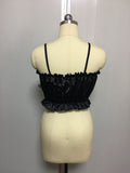 Sexy ruffled halter tube top chiffon sleeveless T-shirt