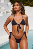 2021 Sexy High Waist Bikini Swimsuit Women Ruffle Swimwear Striped Set