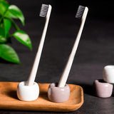 Toothbrush holder bathroom sink toothbrush storage base ceramic
