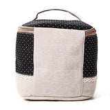 Travel Dot Floral Cosmetic Makeup Bag Toiletry Organizer Lunchbox Storage Case