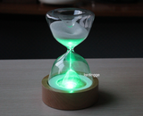 Timed colorful hourglass with sleeping remote night light