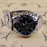 Luxury Men Business Sport Stainless Steel Quartz Analog Wrist Watch Xmas Gift - ENSEIGNE DENIS