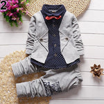 2pcs Toddler Baby Boys Kids Shirt Tops + Long Pants Clothes Outfits Gentleman Set