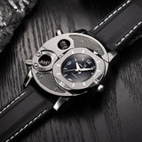 V8 Cool Men's Silicone Band Bolts Round Dial Sports Analog Quartz Wrist Watch