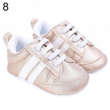 Fashion Toddler Baby Boys Girls Soft Bottom Anti-Skid Sport Prewalker Crib Shoes