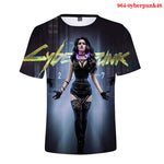 3D Digital Printed Short-sleeved Round Collar T-shirt