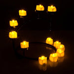 12Pcs LED Tealight Candles Smoke Free Night Light Wedding Safety Romance Decor