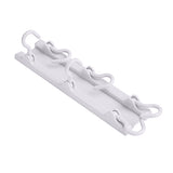 Home Bathroom Kitchen Plastic Hanger Rack Towel Hat Utensil Wall Mounted Hook