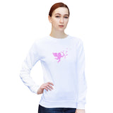 Cupid Pattern Women Men Warm Pullover Crew Neck Long Sleeve Sweatshirt Top
