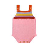 Rainbow Color Stripes Knitting Sleeveless Baby Boy Girl Romper Summer Jumpsuit