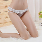 Women Sexy Heart Shape Lace G String Thongs Hollow Transparent Panties Underwear - ENSEIGNE DENIS