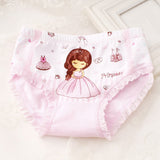Cartoon Princess Soft Elastic Cotton Kids Girls Underwear Briefs Underpants