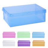 Candy Color Clear Plastic Shoebox Lady Stackable Shoes Storage Box Drawer Unit