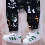 Fashion Autumn Baby Girls Boys Long Sleeve Hooded Leaves Romper Jumpsuit