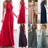 Sexy Women Convertible Multiway Wrap Bandage Maxi Robe Bridesmaid Long Dress