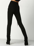 Black Skinny Ripped Denim Pant