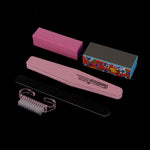 5Pcs Manicure Nail Care Tool Set Nail Beauty Nail Files Buffer Block Brush