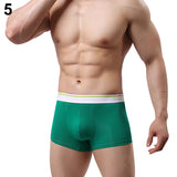 Men's Fashion Summer Sexy Breathable Underwear Bulge Pouch Boxer Shorts Briefs