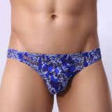 Men's Sexy See-through Flower Lace Bulge Pouch Low Rise Underwear Boxers Briefs