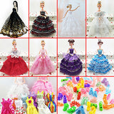 10 Pairs Super Cute Mixed Style Wedding Fashion Shoes for Barbie Doll Christmas Gift - ENSEIGNE DENIS