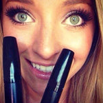 2Pcs Long-Lasting Mascara Eyelash Black Long Curling Makeup Eye Lashes Extension