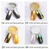 1g/box Mirror Nail Glitter Powder Dust Nail Art DIY Shinning Chrome Pigment Glitters