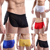 Men's Fashion Comfortable Transparent Sexy Sports Shorts Boxer Briefs Underwear