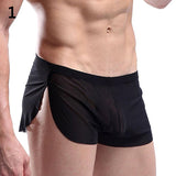 Men's Fashion Comfortable Transparent Sexy Sports Shorts Boxer Briefs Underwear