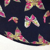 Women's Butterfly Print Chiffon Blouse Sleeveless T-Shirt Tank Top Crew Vest