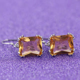 Fashion Elegant Big Rhinestone Inlaid Women Dangle Hook Earrings Jewelry Gift - ENSEIGNE DENIS