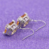 Fashion Elegant Big Rhinestone Inlaid Women Dangle Hook Earrings Jewelry Gift - ENSEIGNE DENIS