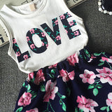 2Pcs Toddler Kids Baby Girls Clothes T-Shirt Top + Tutu Skirt Dress Outfits Set