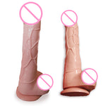 8 Inches Waterproof Beige Black Dildos Vibe Adult Product Sex Toys for Female