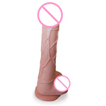 8 Inches Waterproof Beige Black Dildos Vibe Adult Product Sex Toys for Female