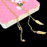 Fashion Women Elegant Boho Leaf Pendant Long Chain Sweater Necklace Jewelry