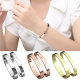 Men's Women's Copper Love Lover Polished Cuff Bangle Gift Bracelet Wristband
