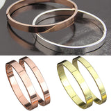 Men's Women's Copper Love Lover Polished Cuff Bangle Gift Bracelet Wristband