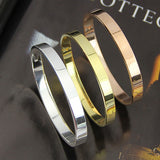 Men's Women's Copper Love Lover Polished Cuff Bangle Gift Bracelet Wristband