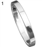Men's Women's Copper Love Lover Polished Cuff Bangle Gift Bracelet Wristband