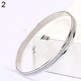 Fashion Women's Hoop Circle Frosted Bangle Bracelet Charm Jewelry Present - ENSEIGNE DENIS