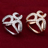 Rhinestone Garland Hoop Twine Brooch Silk Scarf Clip Buckle Holder Jewelry Gift