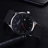 Men's Fashion Faux Leather Band Analog Quartz Date Business Wrist Watch Gift