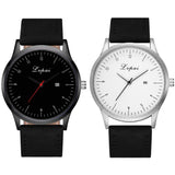 Men's Fashion Faux Leather Band Analog Quartz Date Business Wrist Watch Gift