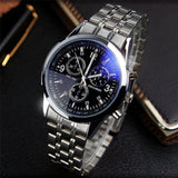 Fashion Men's Military Stainless Steel Luxury Sport Analog Quartz Wrist Watch
