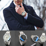 Fashion Men's Military Stainless Steel Luxury Sport Analog Quartz Wrist Watch